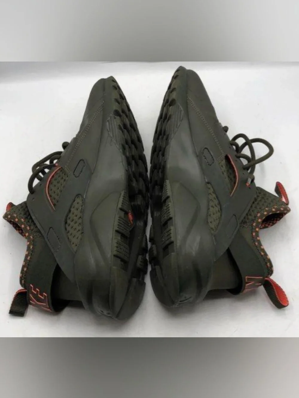 Nike Huarache Run Ultra 'Cargo Khaki' Sneakers Size 10 Used Exc MSRP $140
